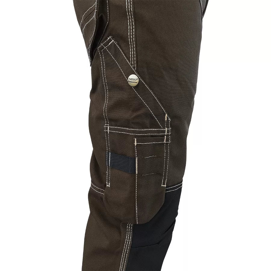 KDRD, WORKWEAR TROUSERS PESSO, CVC TWILL, BROWN