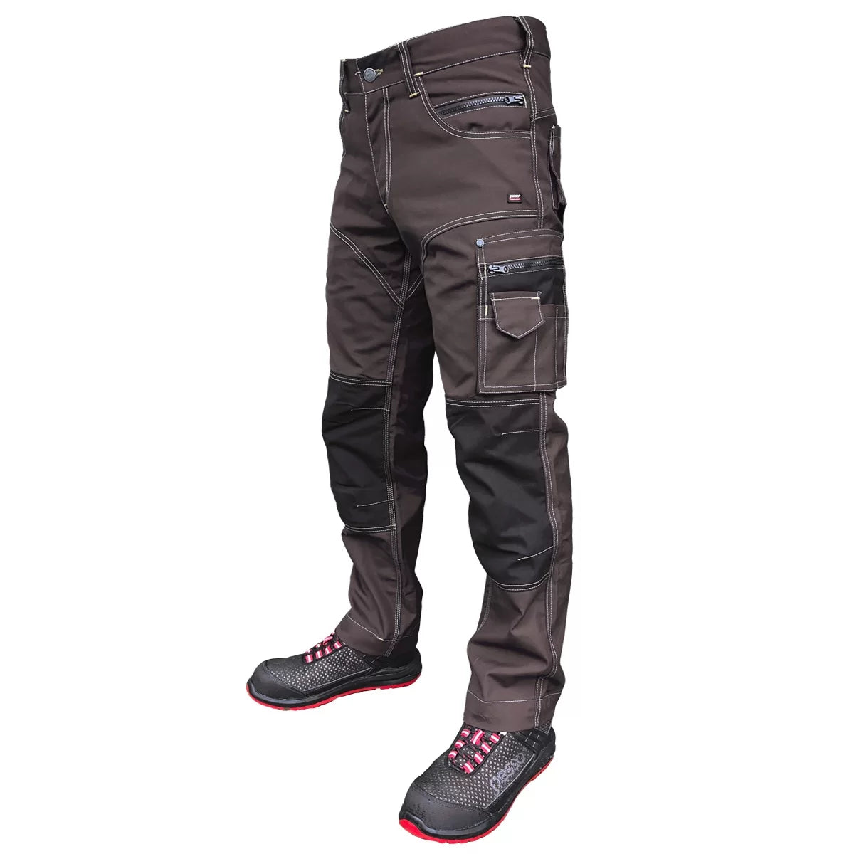 KDRD, WORKWEAR TROUSERS PESSO, CVC TWILL, BROWN