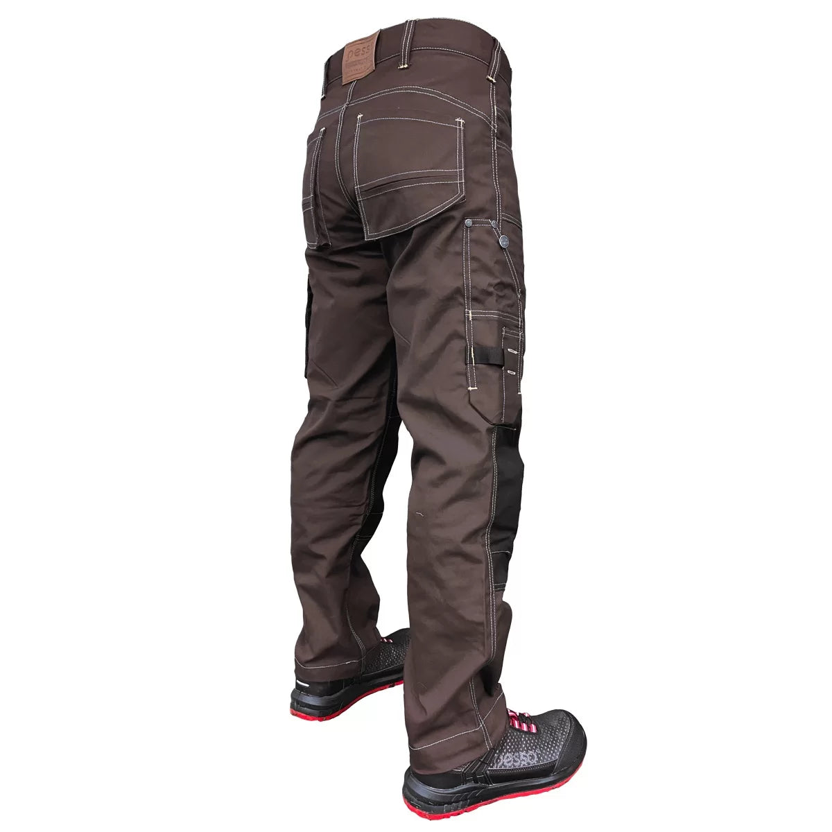 KDRD, WORKWEAR TROUSERS PESSO, CVC TWILL, BROWN