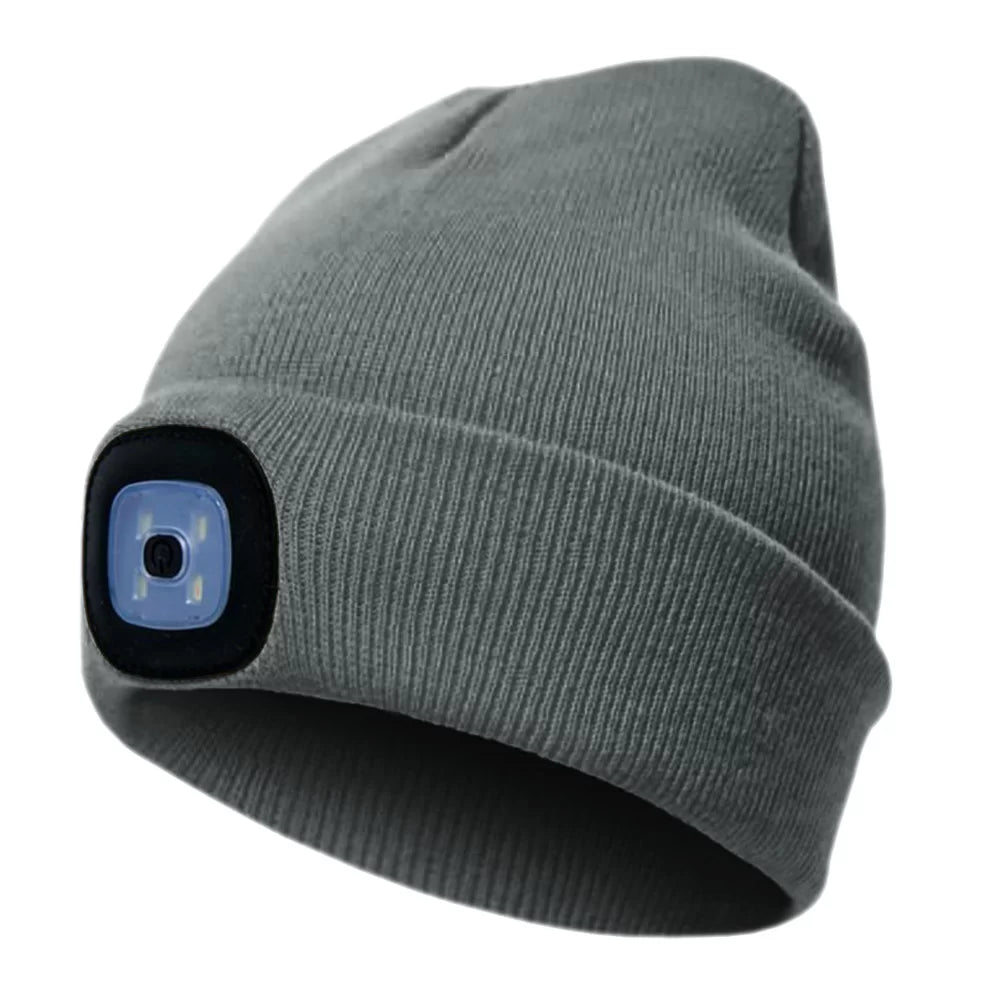 KLED, BEANIE HAT WITH USB CHARGABLE LED LIGHT PESSO NORDIC