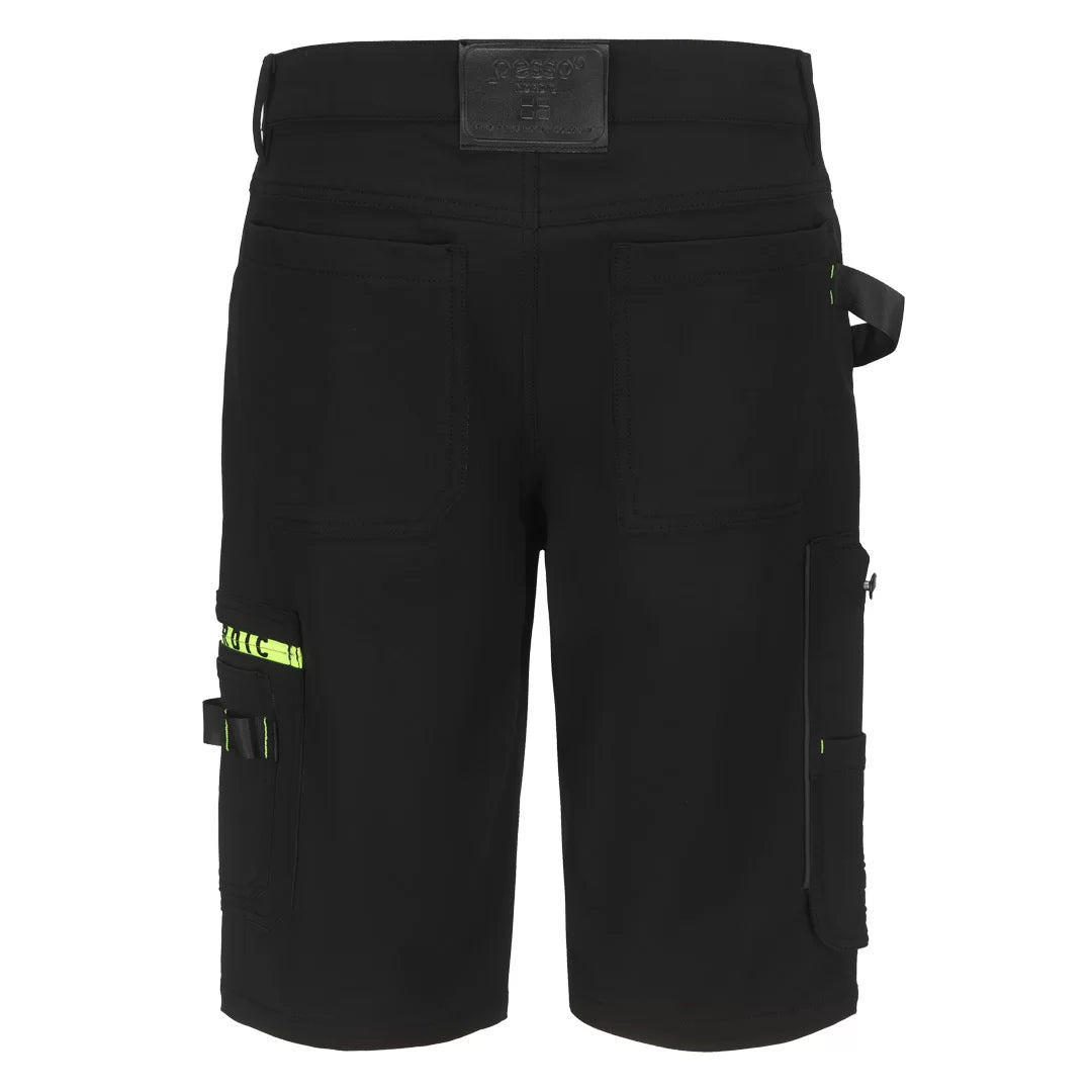 KS145B, WORKWEAR SHORTS PESSO MERCURY STRETCH 145B, BLACK