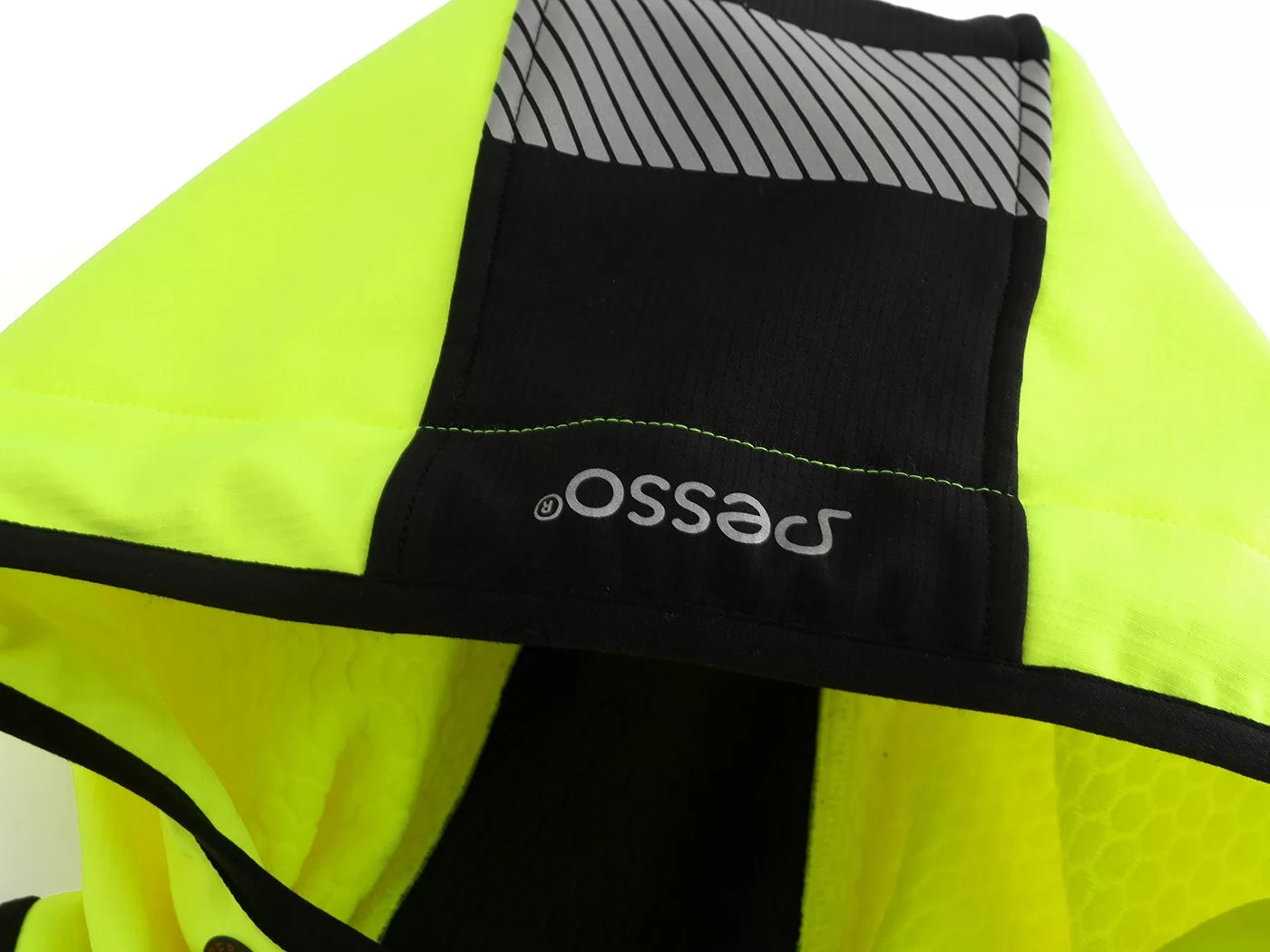 LEO_HVG, RIPSTOP SOFTSHELL JACKET PESSO LEO, BLACK/YELLOW