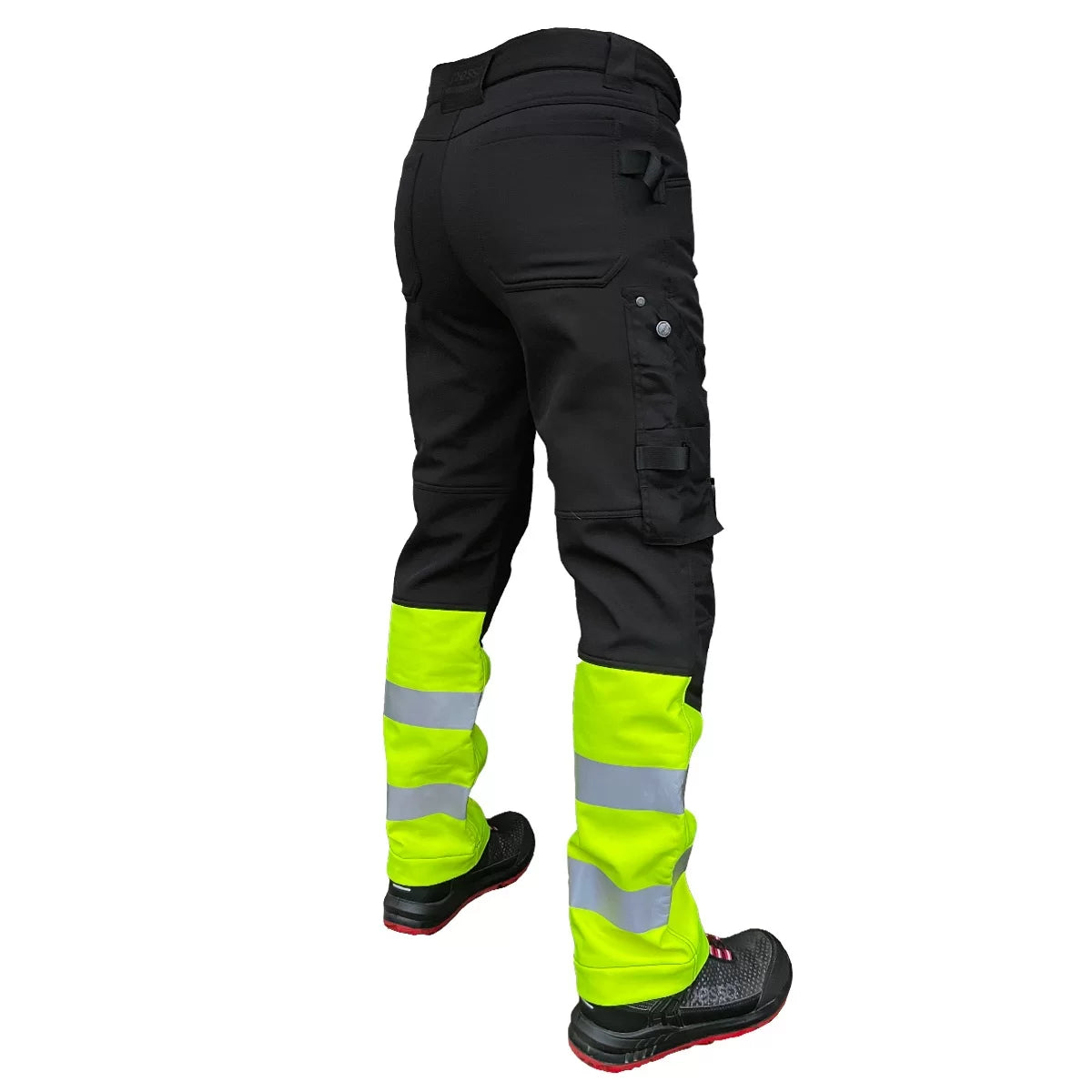 MERCURY_G, SOFTSHELL PANTS PESSO MERCURY_G BLACK/YELLOW