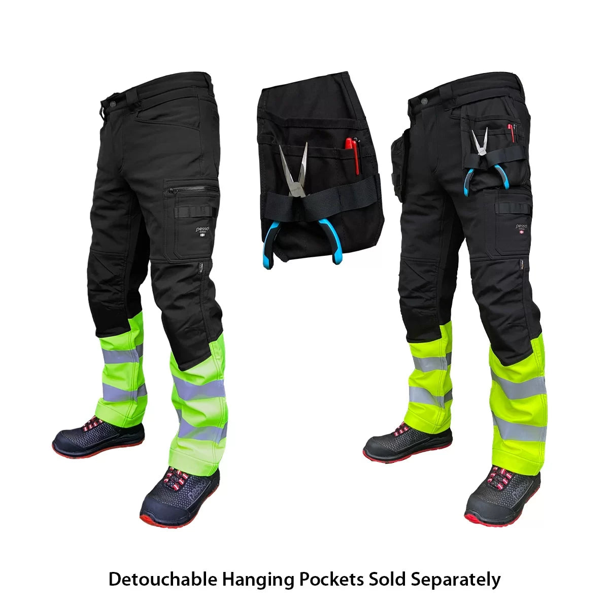 KD145B, MERCURY_J, SOFTSHELL PANTS PESSO MERCURY, BLACK