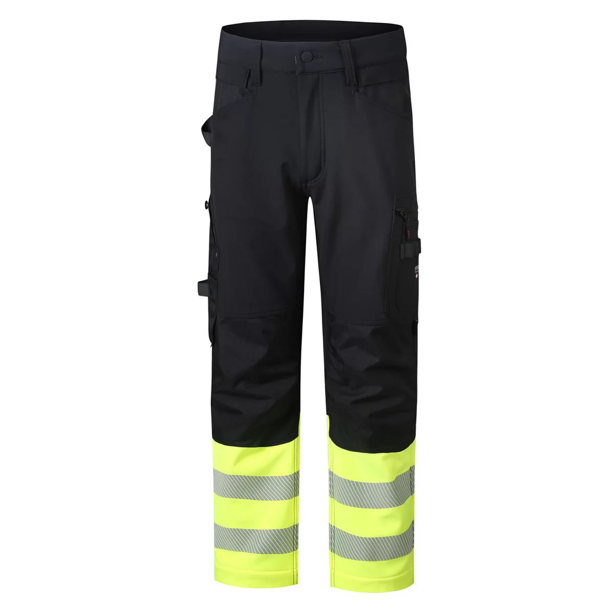 MERCURY_G, SOFTSHELL PANTS PESSO MERCURY_G BLACK/YELLOW