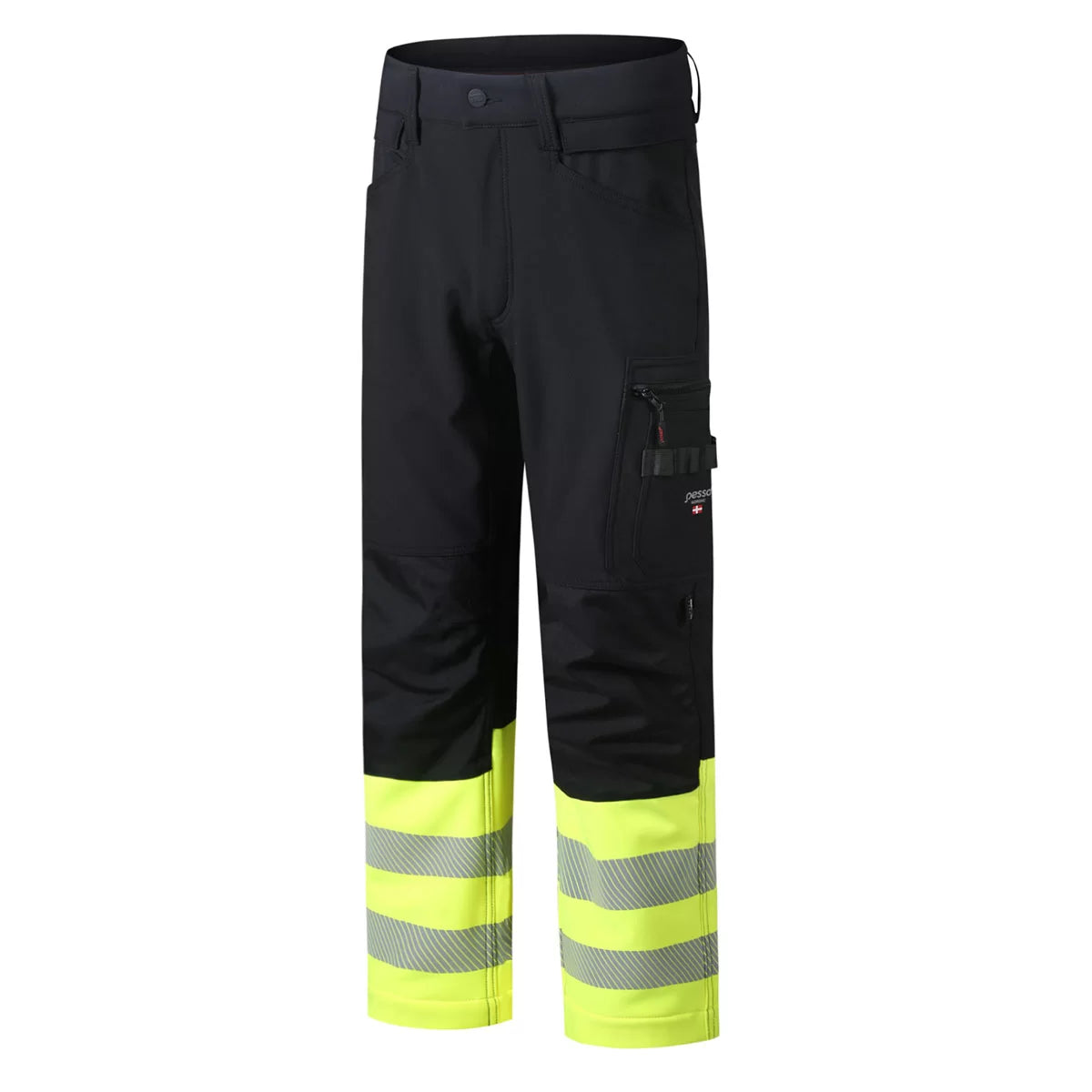 MERCURY_G, SOFTSHELL PANTS PESSO MERCURY_G BLACK/YELLOW