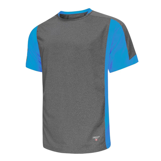 MP205_M, T-SHIRT PESSO BREEZE, GREY-BLUE