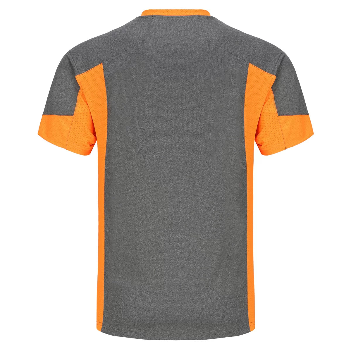 MP205_OR, T-SHIRT PESSO BREEZE, GREY-ORANGE