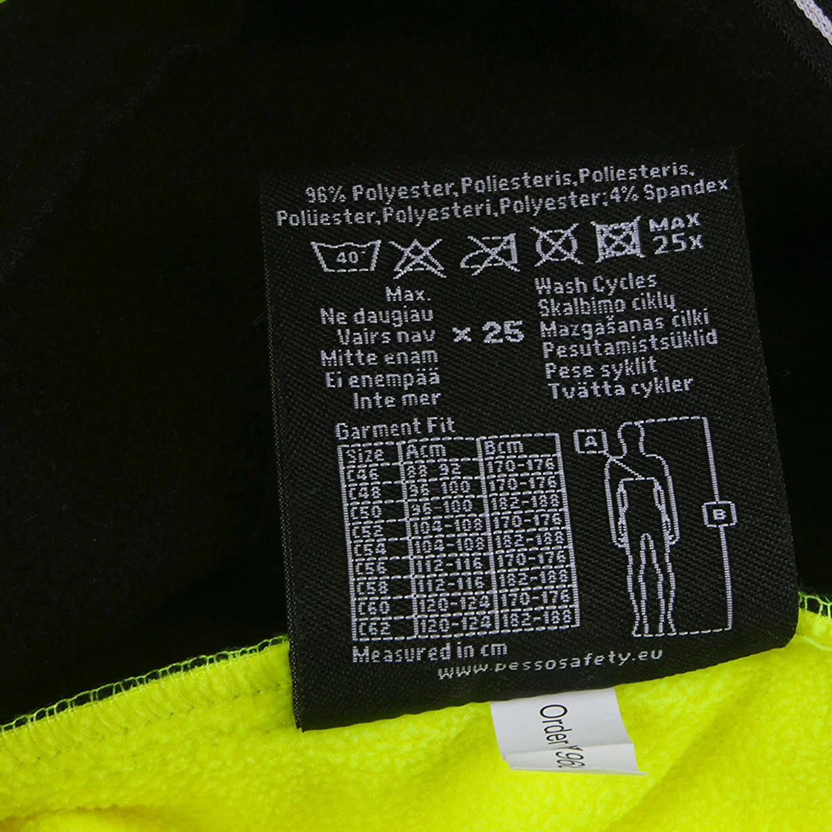 NEBRASKA_G, SOFTSHELL PANTS PESSO NEBRASKA_G HI-VIS YELLOW