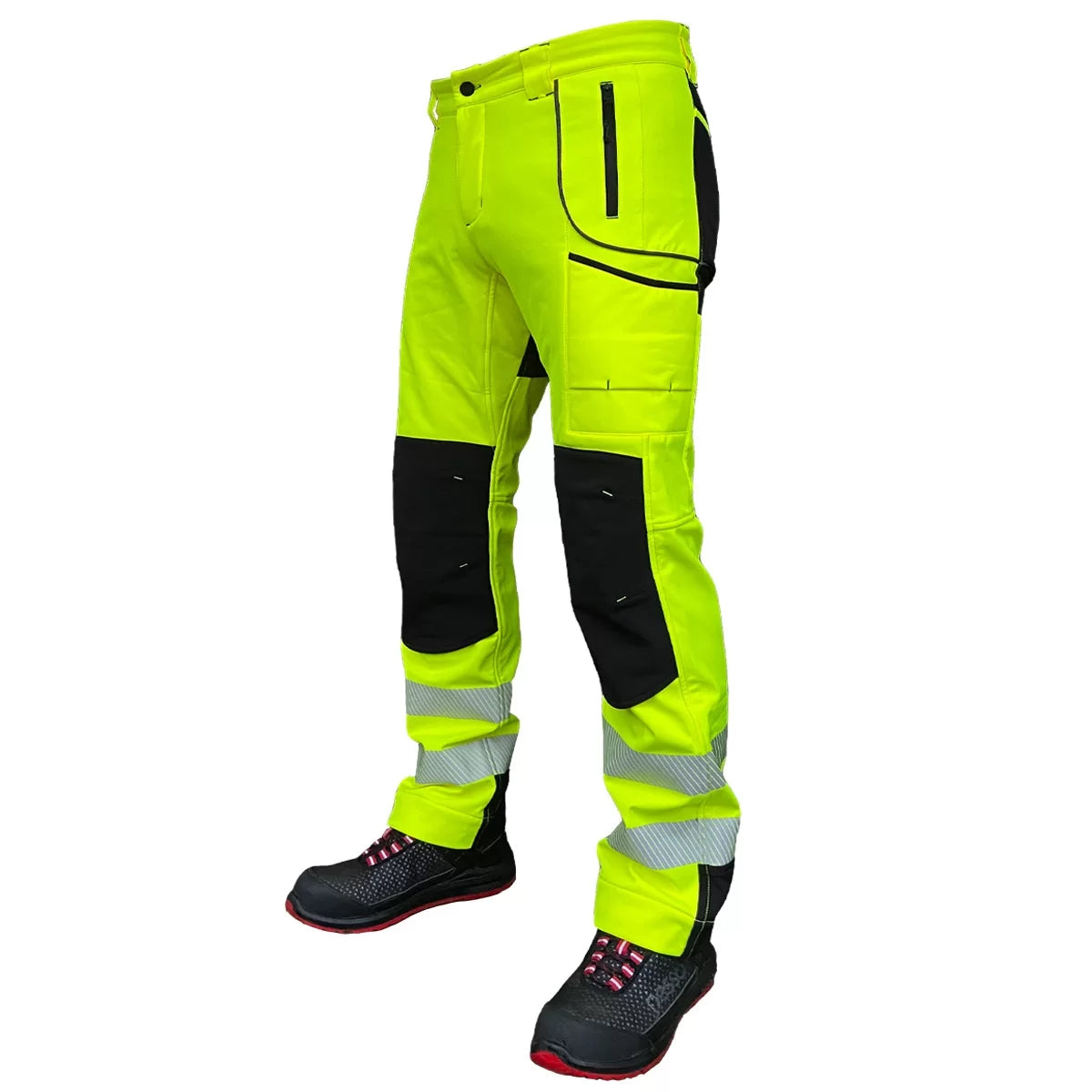 NEBRASKA_G, SOFTSHELL PANTS PESSO NEBRASKA_G HI-VIS YELLOW