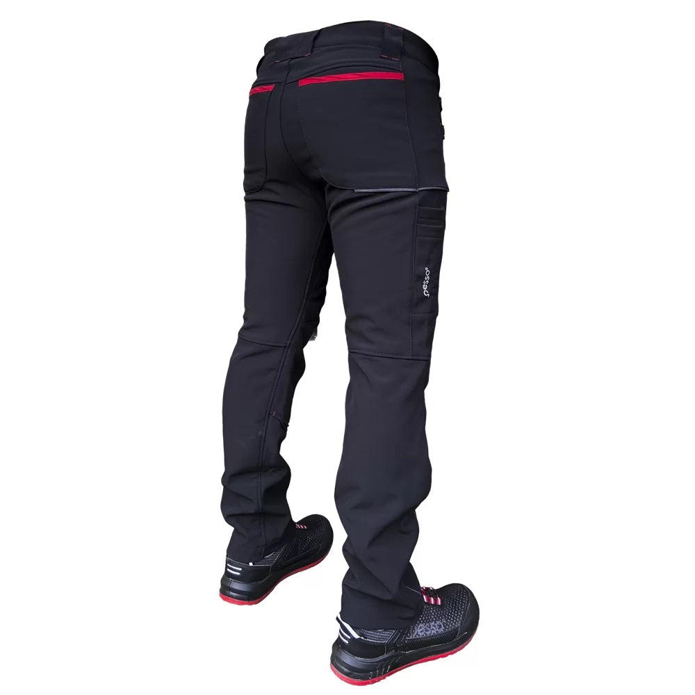 NEBRASKA_J, PANTALON SOFTSHELL PESSO NEBRASKA, NOIR