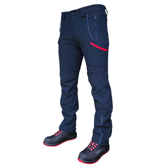 NEBRASKA_M, SOFTSHELL PANTS PESSO NEBRASKA, NAVY