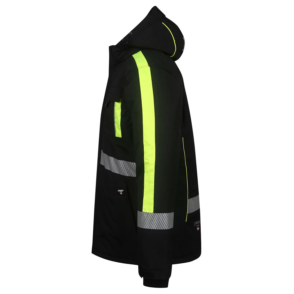 NOVA_J, WATERPROOF WINTER JACKET PESSO NOVA, BLACK – YELLOW