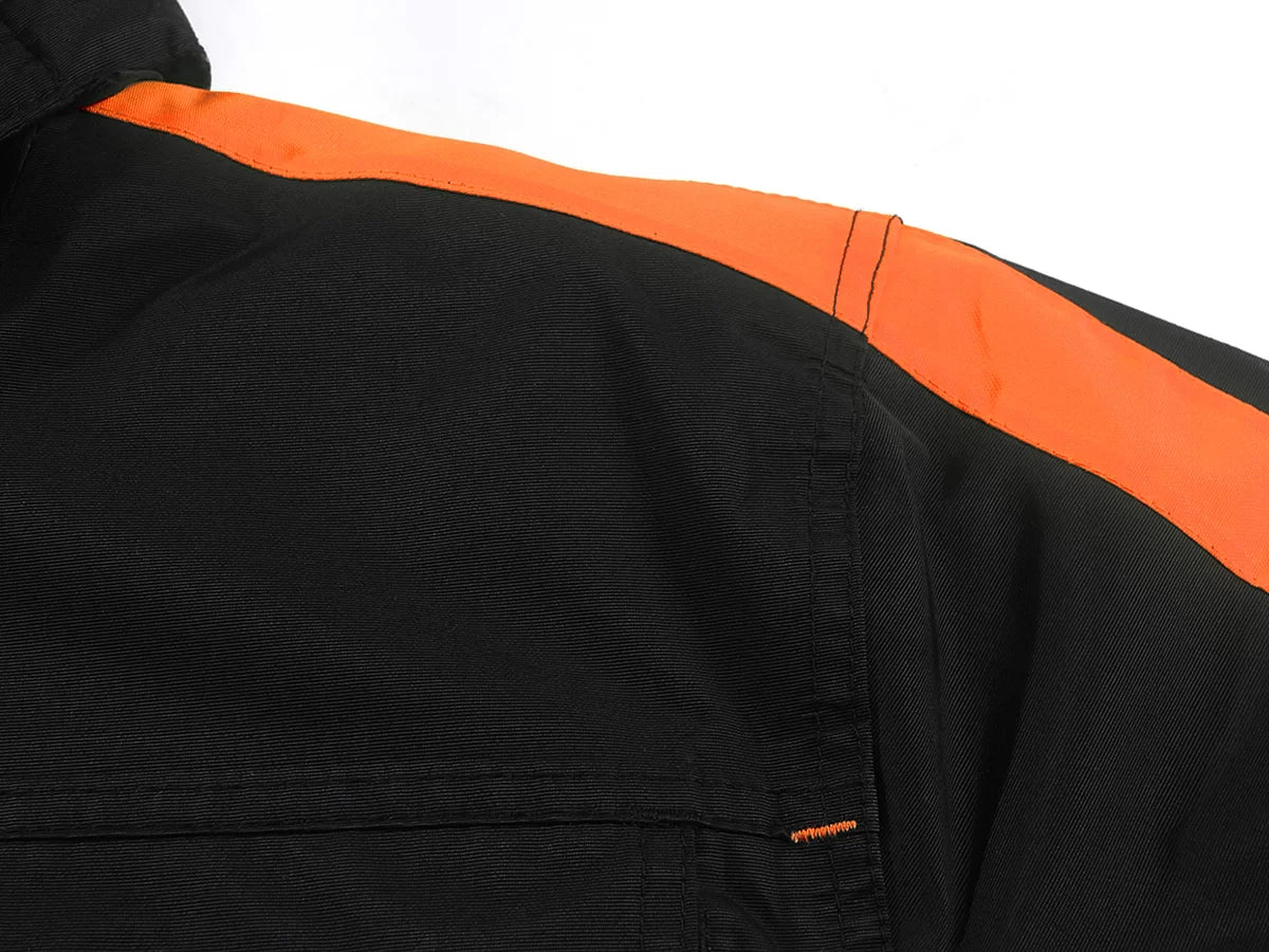 NOVA_OR, VESTE D'HIVER IMPERMÉABLE PESSO NOVA, NOIR ORANGE