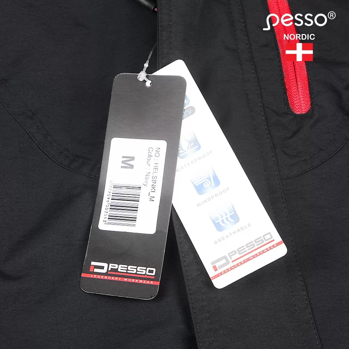 HELSINKI_J, WATERPROOF WINTER JACKET PESSO HELSINKI, BLACK