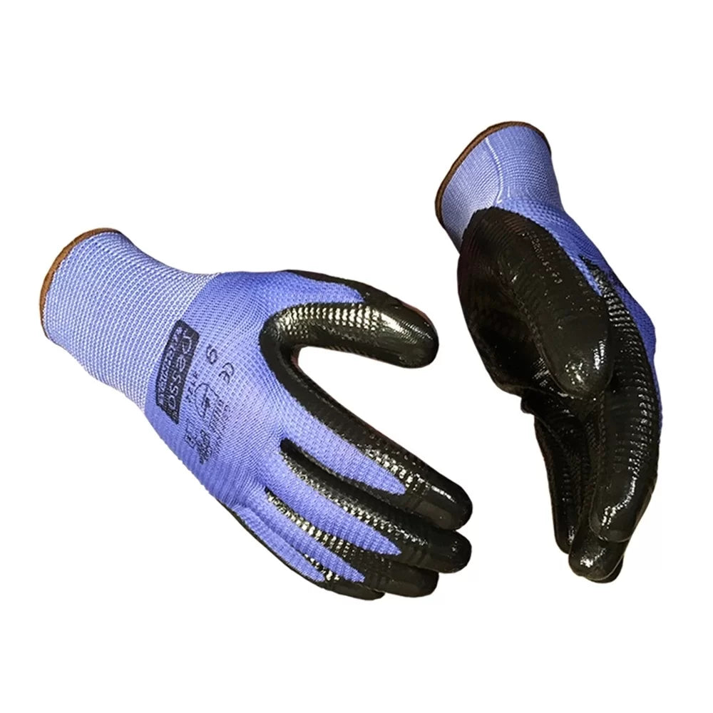 PGRIP, GANTS DE TRAVAIL SEMI-TREMPÉS EN NITRILE PESSO