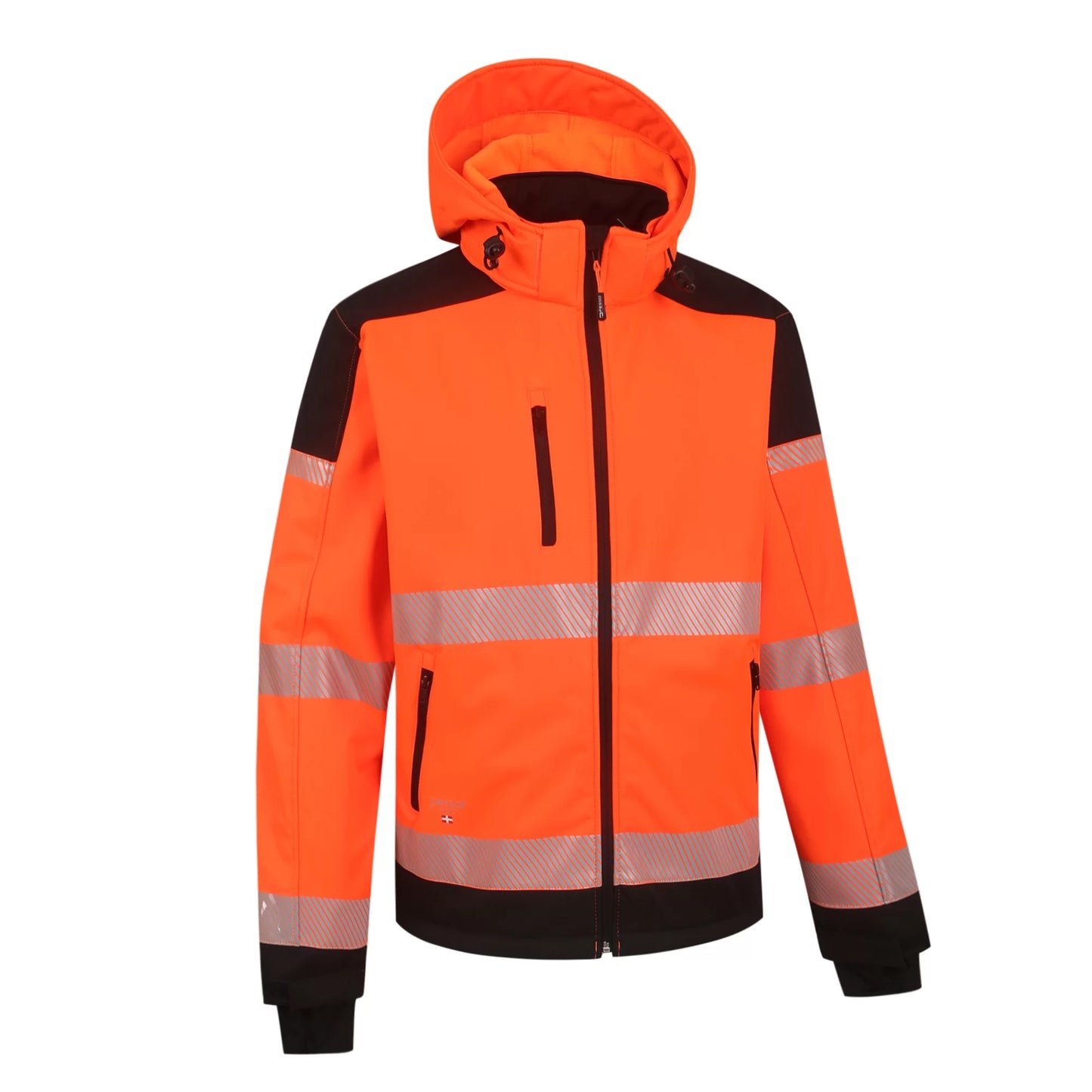 PALMERO_OR, HI-VIS SOFTSHELL JACKET PESSO PALERMO, ORANGE