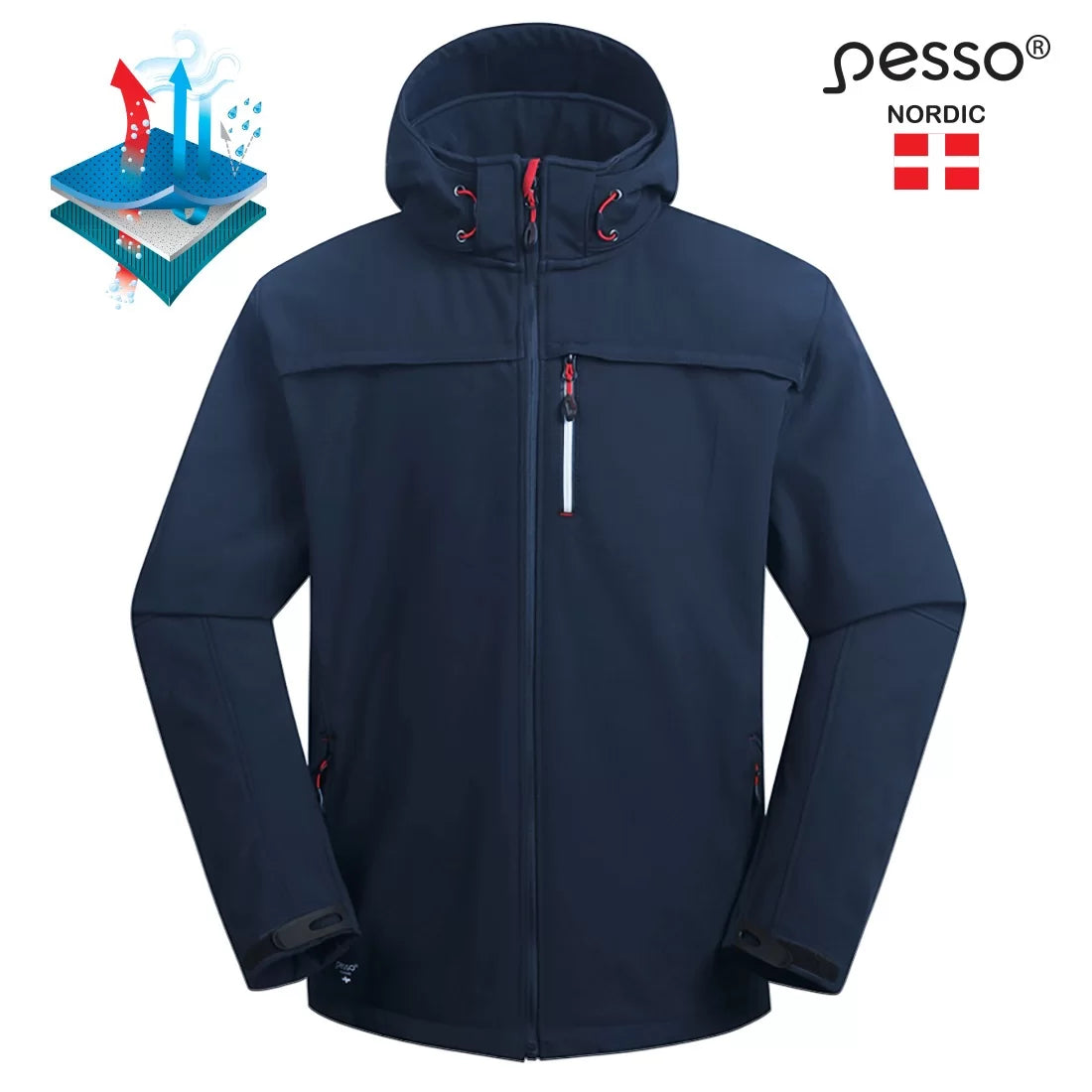 ATLANTA_N, SOFTSHELL JACKET PESSO ATLANTA, NAVY