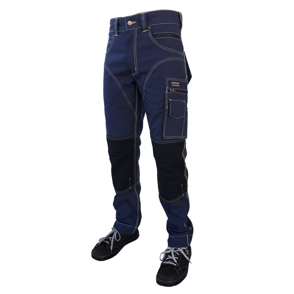 KDCM, WORKWEAR TROUSERS CANVAS PESSO, NAVY