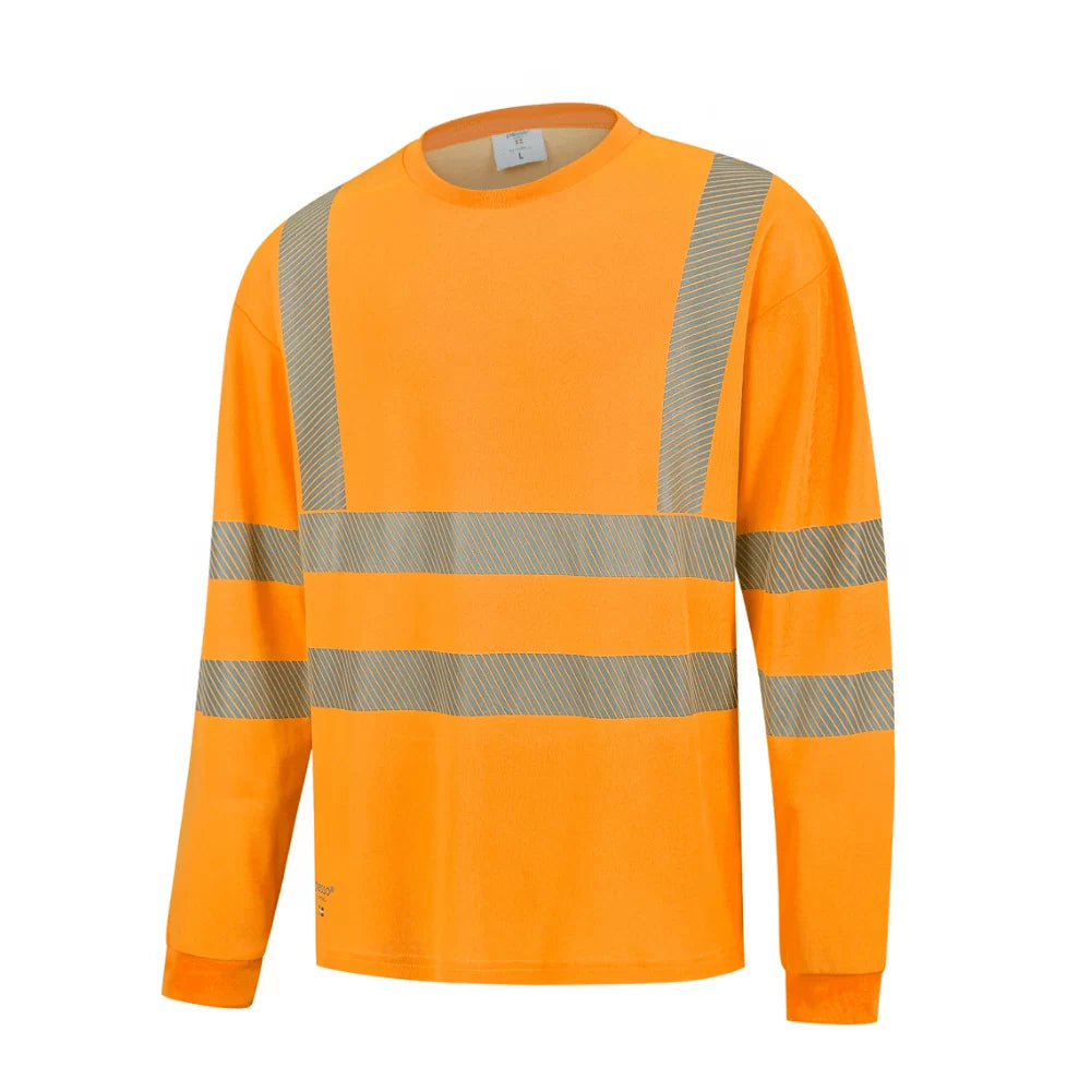 HVMIL_OR, HIGH VISIBILITY LONG SLEEVE T-SHIRT PESSO, ORANGE