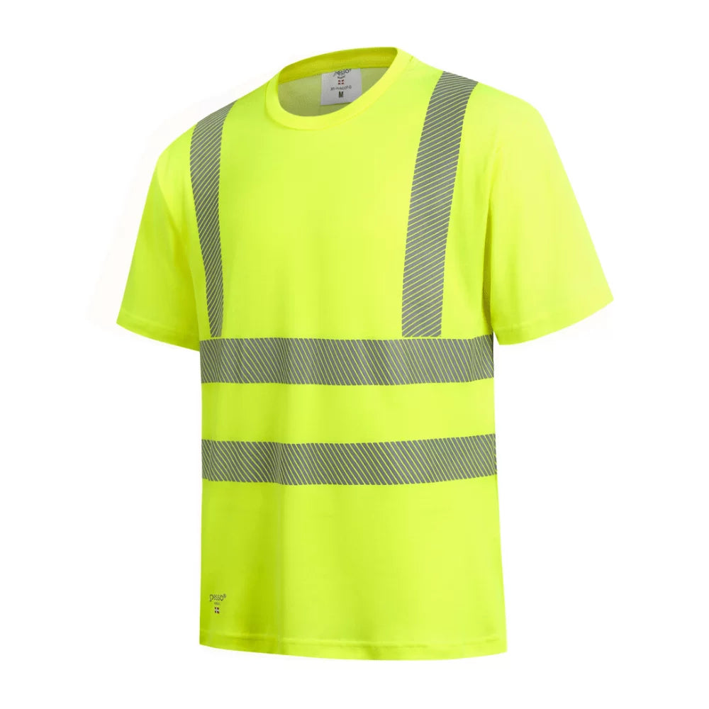 HVMCOT_G, T-SHIRT HAUTE VISIBILITÉ PESSO HVMCOT, JAUNE