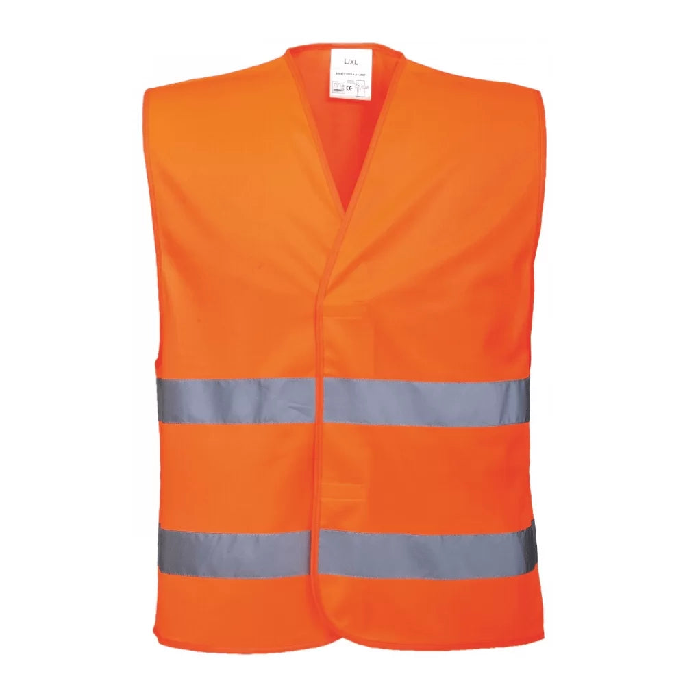 LS-RSV001_OR, HIGH VISIBILITY BAND VEST PESSO, ORANGE