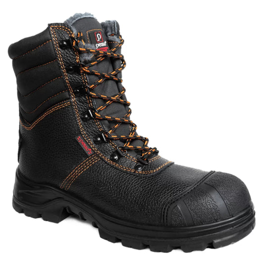 BS659, NATURAL LEATHER WINTER SAFETY SHOES PESSO S3