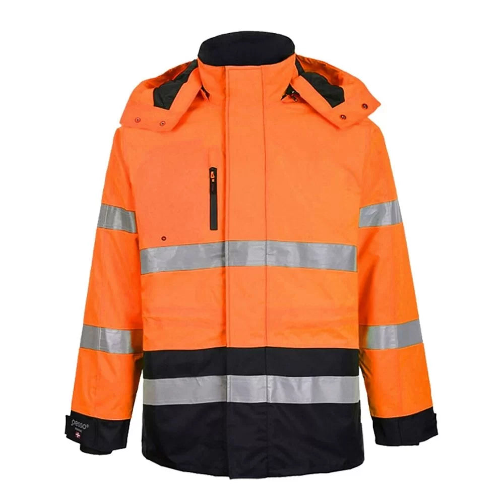 SMONTREALHVOR, WATERPROOF WINTER JACKET PESSO MONTREAL HI VIS ORANGE