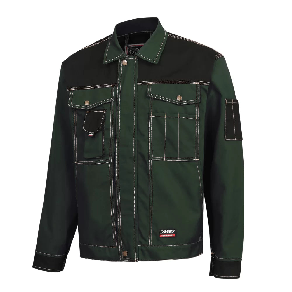 DSCZN, WORKWEAR JACKET CANVAS PESSO DSCZ, GREEN