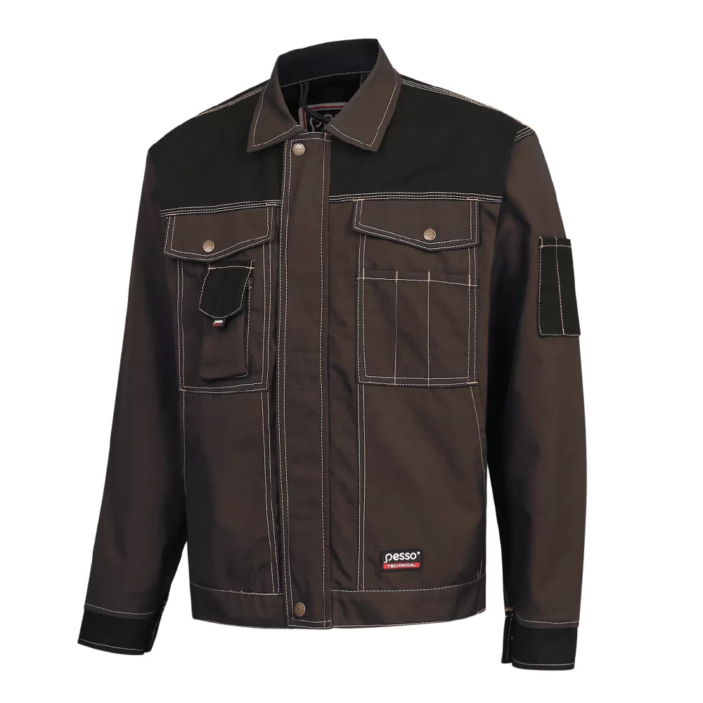 DSRDN, WORKWEAR JACKET PESSO DSRD, CVC TWILL, BROWN