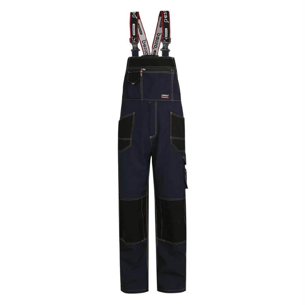 DPCM, WORKWEAR BIBPANTS CANVAS PESSO, NAVY