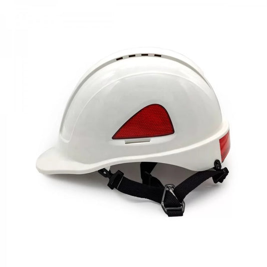 SAL108CCB, HIGH-DENSITY POLYPROPYLENE SHELL HELMET PESSO, WHITE